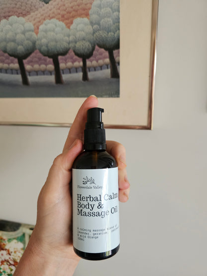 Herbal Calm Body and massage oil