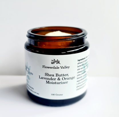 Shea butter, lavender and orange moisturiser 100ml